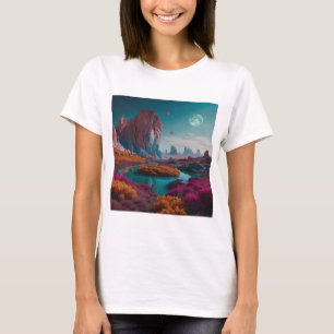 Camiseta Dreamlike Landscape Design - Surreal Fantasy Art