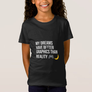 Camiseta "Dreams Look Better” — minimal, aesthetic
