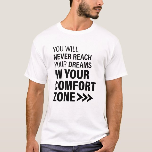 Camiseta Dreams Motivational Cote Art Sonha Citações Famosa (Frente)