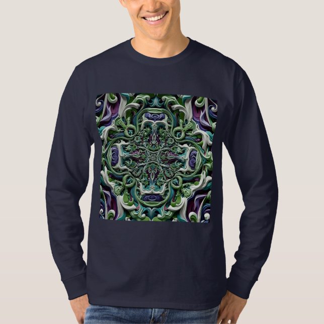 Camiseta Dreamscape Motion - Abstrato artístico Tee (Frente)