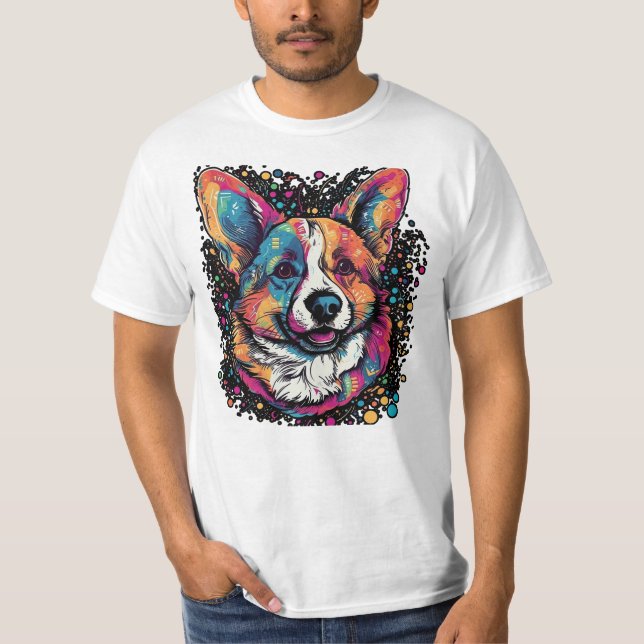Camiseta Dreamscape (Sonhama): Eetal Welsh Corgi Surrealist (Frente)