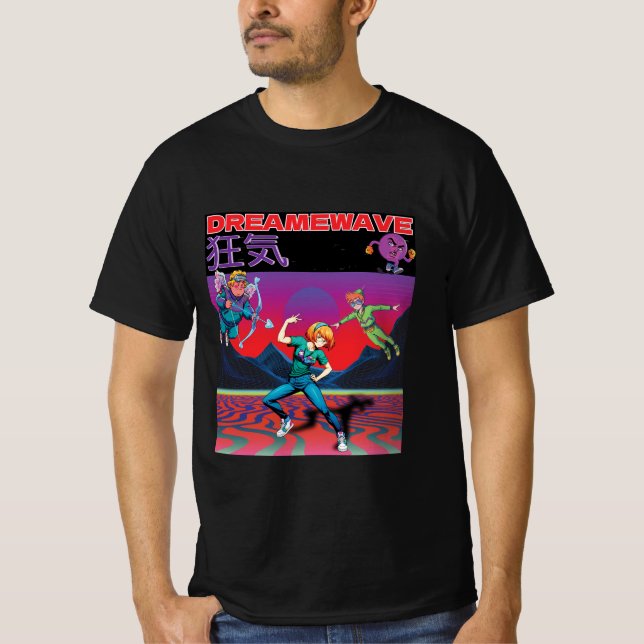 CAMISETA DREAMWAVE-狂気 (Frente)