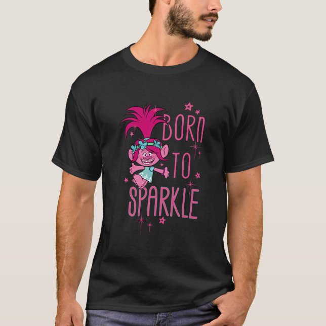 Camiseta Dreamworks Trolls Poppy Brilho (Frente)