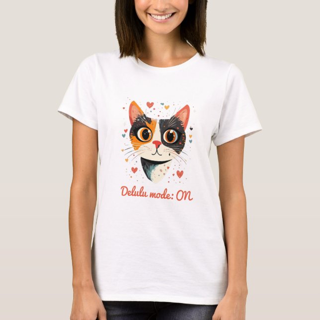 Camiseta Dreamy Cat - Modo Delulu LIGADO (Frente)
