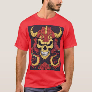 Camiseta Dreamy Dragon Skull T-Shirt Design