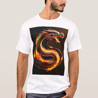 Camiseta Dreamy Dragon Watercolor T Shirt Design