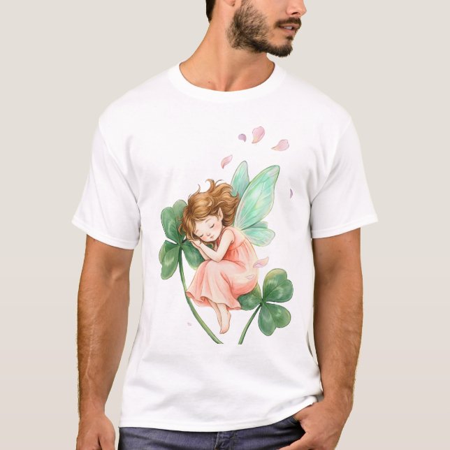 Camiseta Dreamy Fairy With Clover Magic Dancing (Frente)
