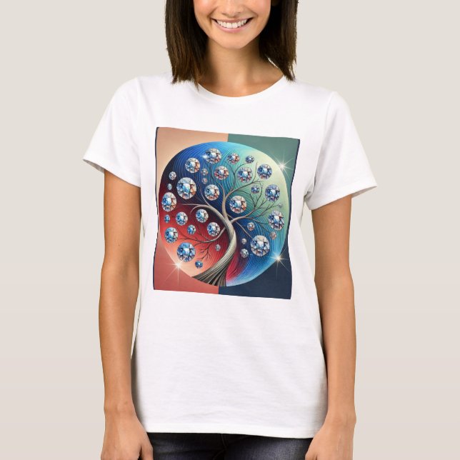 Camiseta Dreamy Gem Tree Youth T-Shirt (Frente)