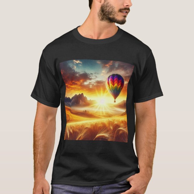 Camiseta Dreamy Hot Air Balloon Journey (Frente)