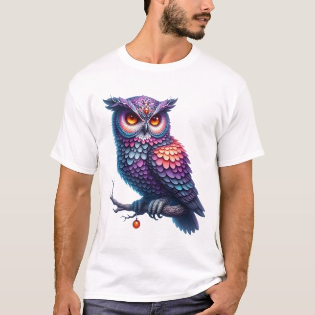 Camiseta Dreamy Owl Magic Halloween (Frente)