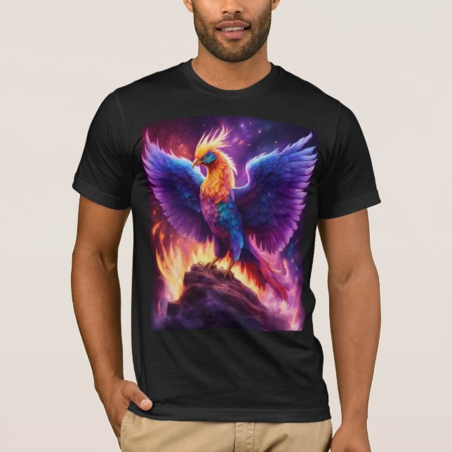 Camiseta Dreamy Phoenix Watercolor T-Shirt Design (Frente)