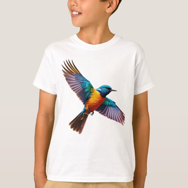 Camiseta Dreamy Watercolor Bird (Frente)