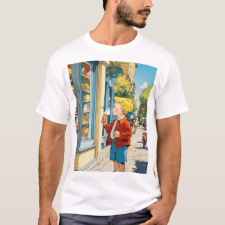 Camiseta Dreamy Watercolor Cityscape T-Shirt