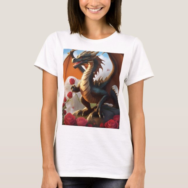 Camiseta Dreamy Watercolor Dragon T-Shirt (Frente)