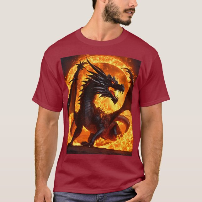 Camiseta Dreamy Watercolor Dragon T-Shirt (Frente)