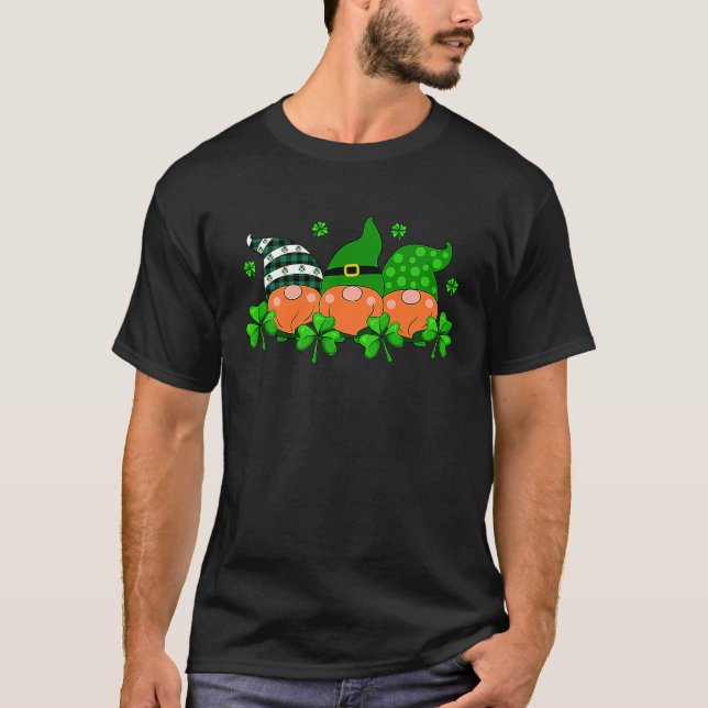 Camiseta Drei Dwarfs Halt C Happy Day St Patrick Shamrock (Frente)