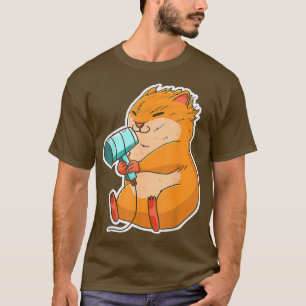 Camiseta Drenador de Cabelo de Hamster, Pet Proprietário do