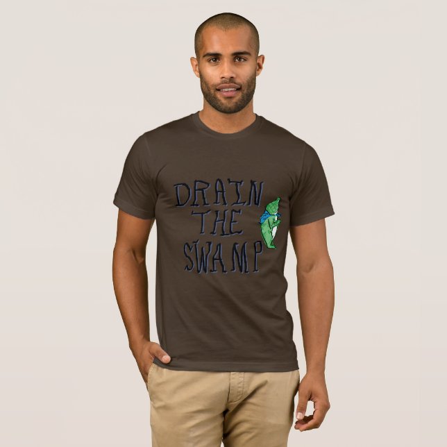 Camiseta drenar o pântano sapo de portland (Frente Completa)