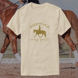 Camiseta Dressage É Meu Esporte   Cavalo Elegante
