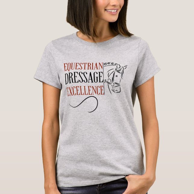 Camiseta Dressage; Excelência Equestre (Frente)