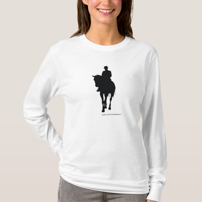 Camiseta Dressage Horse Silhouette (Frente)
