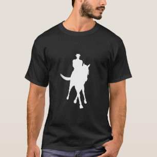 Camiseta Dressage Horse Silhouette Dark Cotton T Shirt