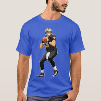 Camiseta Drew Brees 9 Passes passa a bola engraçado