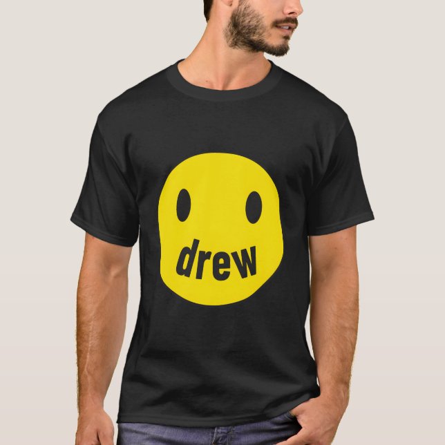 Camiseta Drew Smile Face Drew Happy Face Drew Drew (Frente)