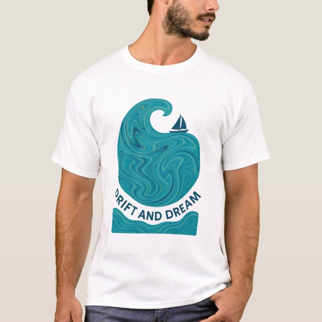 Camiseta Drift And Dream Ocean Wave (Frente)