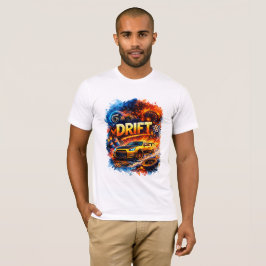 Camiseta Drift King – High Speed Racing Car Fire Art Design