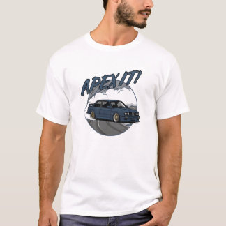 Camiseta Drift Retro BMW E30 M3 – "Apex It!"