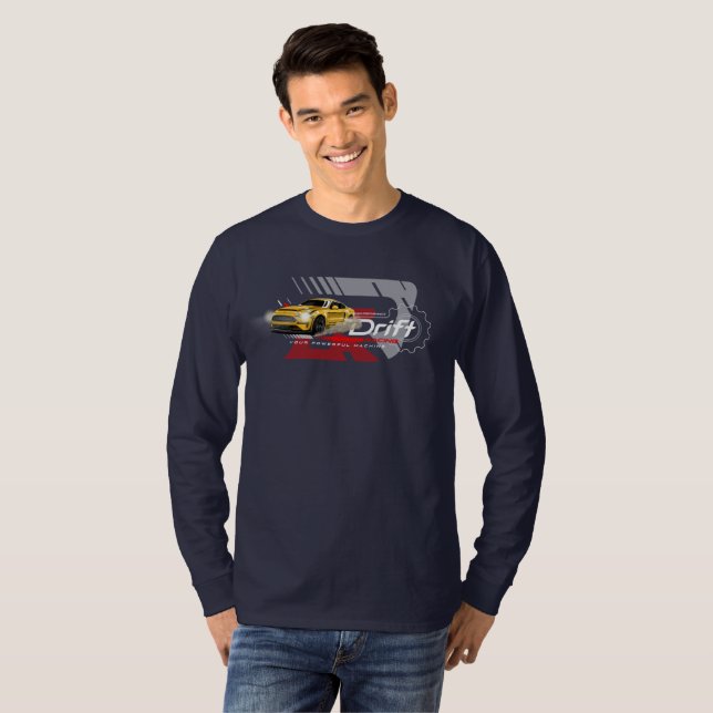 Camiseta Drifting | Manga de Manga Longa (Frente Completa)