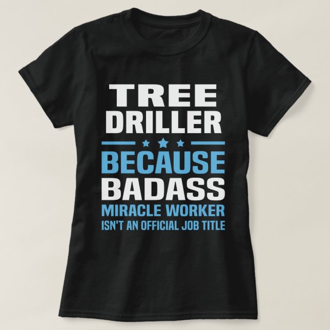 Camiseta Drilador de Árvore (Frente do Design)
