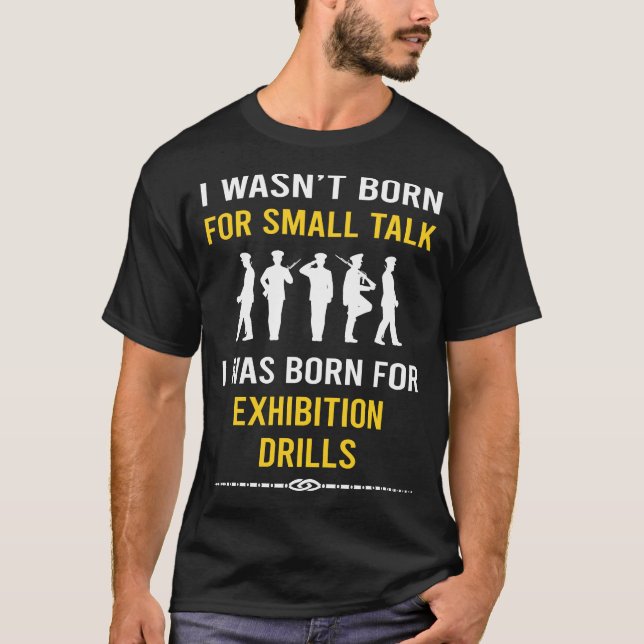 Camiseta Drill de exposição de conversas pequenas (Frente)