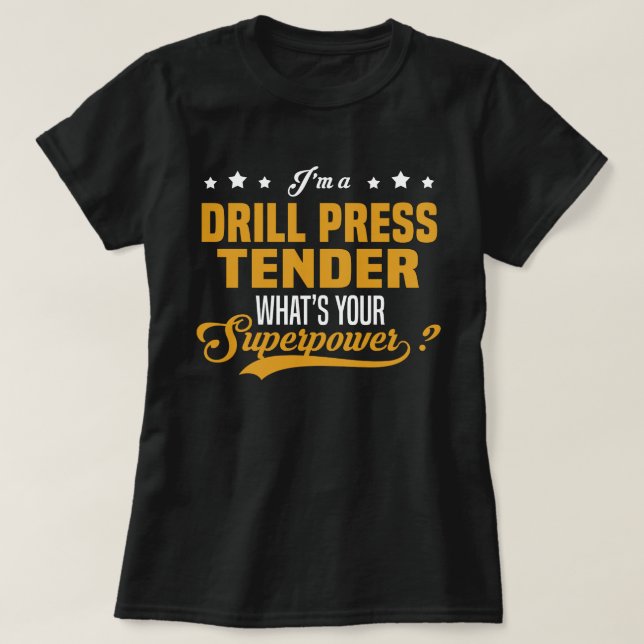 Camiseta Drill Press Tender (Frente do Design)