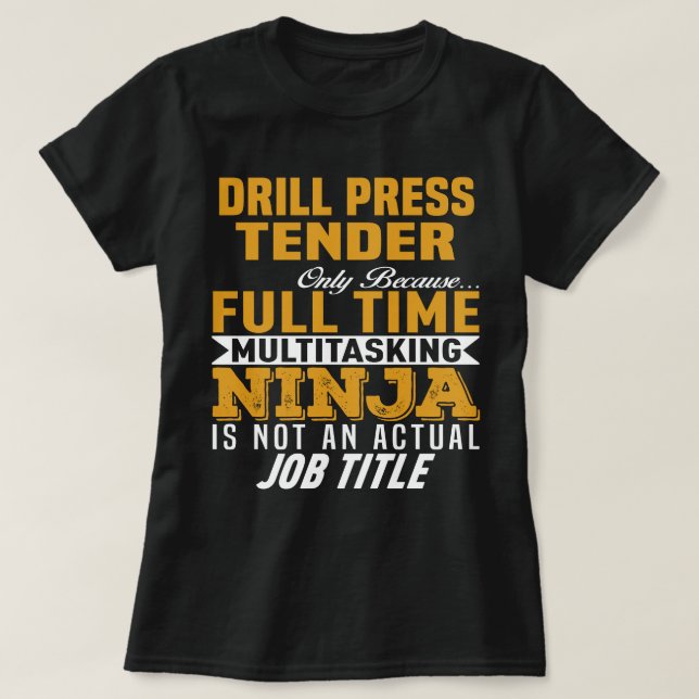 Camiseta Drill Press Tender (Frente do Design)