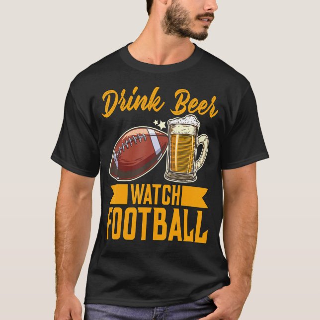 Camiseta Drink Beer Watch Futebol (Frente)