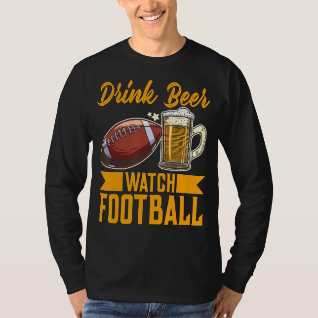 Camiseta Drink Beer Watch Futebol (Frente)