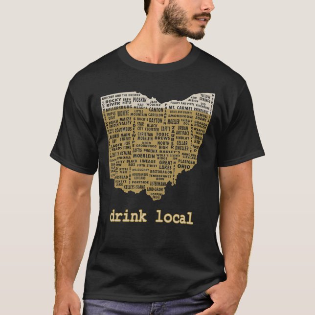 Camiseta Drink Local - Ohio Beer Shirt Essential T-Shirt (Frente)
