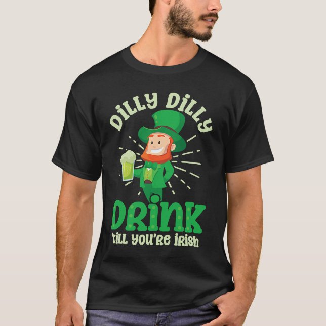 Camiseta Drink Until Irish  St Patricks Day (Frente)