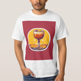 Camiseta Drinker 70s Retro Sticker