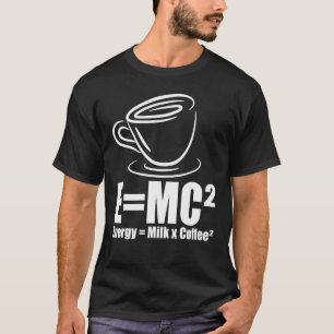 Camiseta Drinker De Fórmula De Café Energético Da Emc2 lega