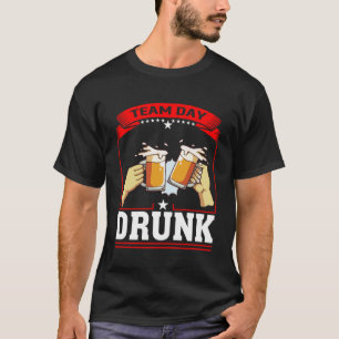 Camiseta Drinker do Dia da Cerveja do Bebado do Time Day