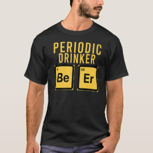Camiseta Drinker Periódico De Química Periódica De Mesas De