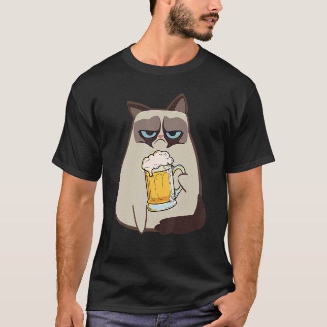 Camiseta Drinkers 365 Beer Cat Style (Frente)