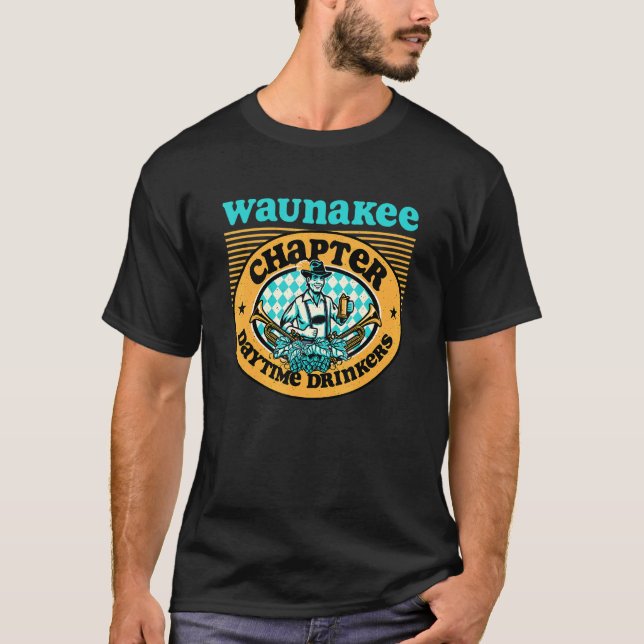Camiseta Drinkers Diários Da América Wunakeakee Wi Capítulo (Frente)