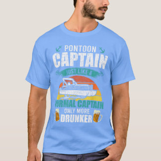 Camiseta Drinking Pontoon Captain Only More Drunker Pontoon