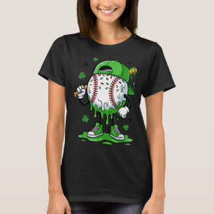 Camiseta Drip de Beisebol Para Meninos Sorvete Drip Placa d