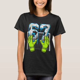 Camiseta Drip de Futebol 67 Seis Sete Meme Divertido Gen Al