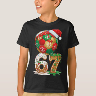 Camiseta Drip de Futebol de Natal Número 67 Futebol Masculi